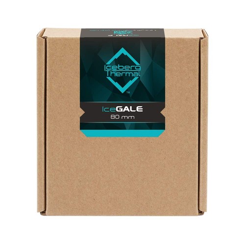 Iceberg Thermal IceGALE 80mm PWM Case Fan (Teal) - Photo 2/6
