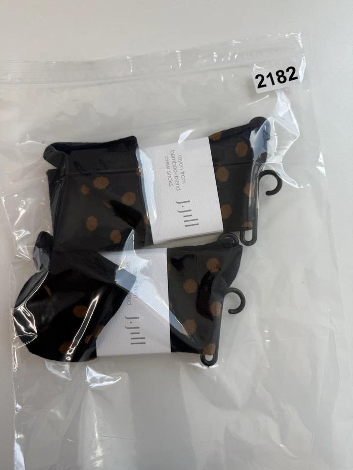 Лот из 2 J. Jill носки 5-10 темно-синий горошек платье повседневный бизнес икры новый $24 - Изображение 3 из 3