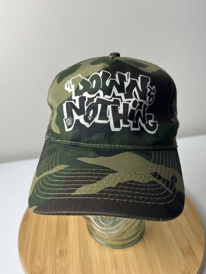 Sombrero de camionero Down To Nothing SnapBack camuflaje Richmond Hardcore Band Tour Foto 2 de 4