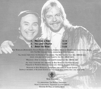 ramon remedios with rick wakeman - welcome a star cd single