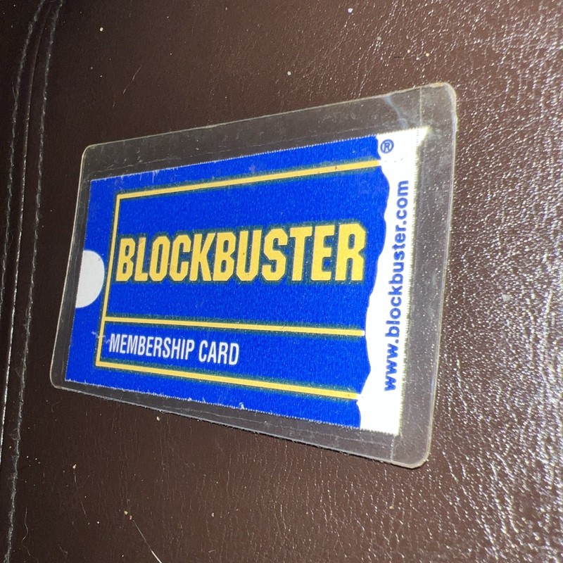 VINTAGE ONE OF A KIND EXTREMELY RARE BLOCKBUSTER VIDEO LAMINATED MEMBERSHIP CARD