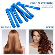 20PC Hair Perm Rod Kit Cold Wave Curling Plastic Steel Tail Comb Salon