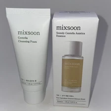 Mixsoon Centella Cleansing Foam & Asiatica Essence 0.67oz Ea Travel Exp 6/2028