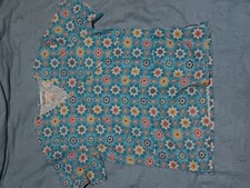 Women  s S Multicolor Floral  Geometric Pattern Scrub Top By SB Scrubs