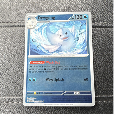 Pokémon Dewgong 019/088 POR Reverse Holo  Stage 1 Sea Animal HP130