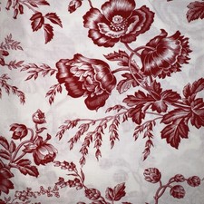 2002 Redwork Romance by Alex Anderson P&B Textiles Red White Floral ~ BTY