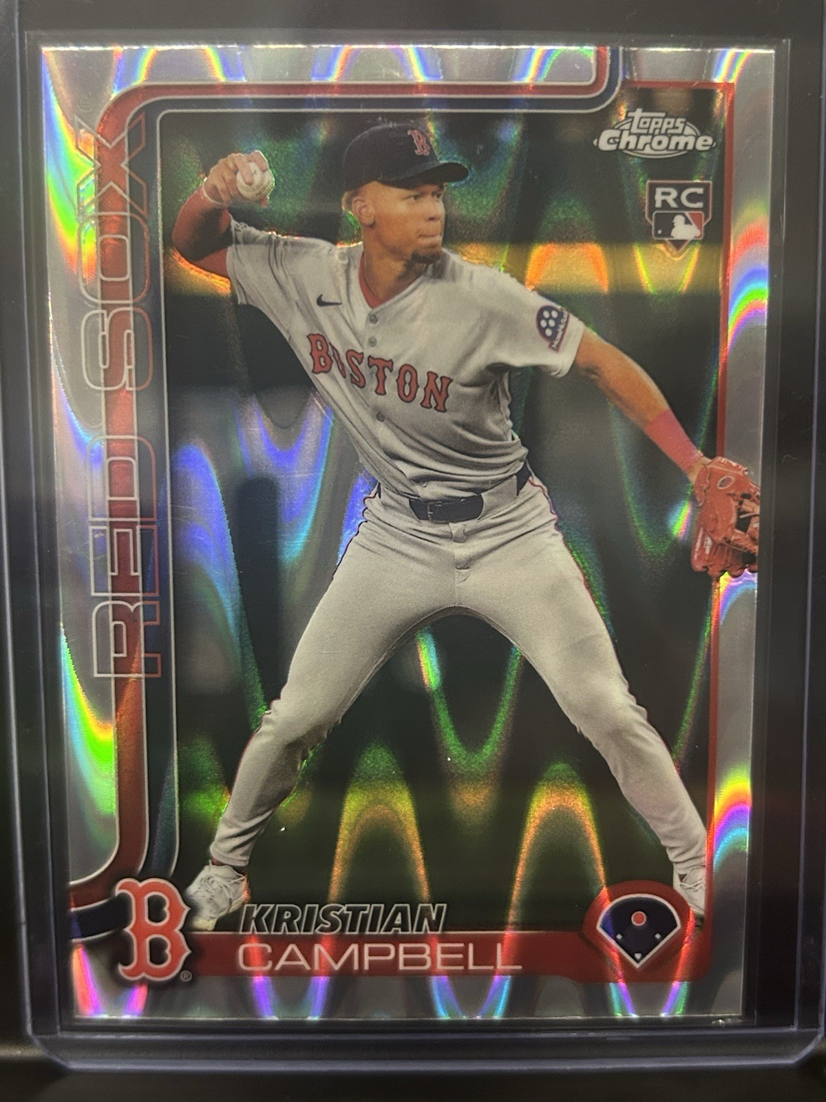 2025 Topps Chrome Update Series - Rookie Debut Kristian Campbell #USC188 RayWave