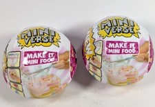Lot Of 2 MGA's Miniverse Mini Make It Mini Food Diner Series 3 - Sealed