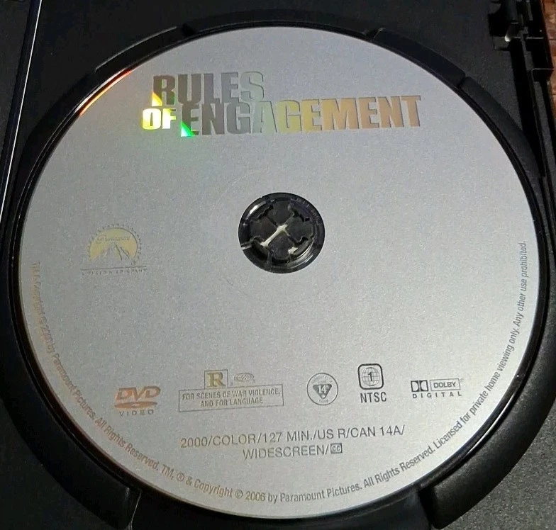 Rules of Engagement 2000 DVD RARE OOP HTF Jones Jackson  Foto 3 de 3