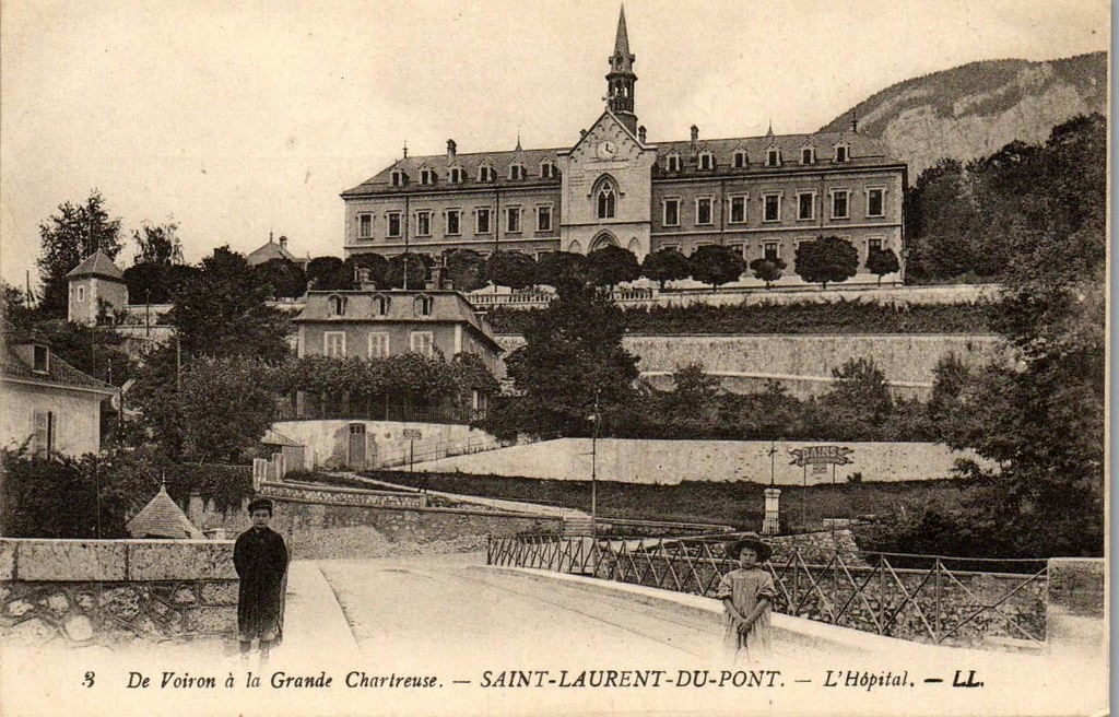 38 SAINT LAURENT DU PONT old postcard [GIT-0321]