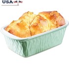 Ceramic Bread Loaf Pan Non-Stick Oven Safe Ideal Baking Bread Cakes Meat Loaf US
