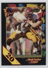 1991 Wild Card Draft 20 Stripe Mark Tucker #110 Rookie RC 0dp1. rookie card picture