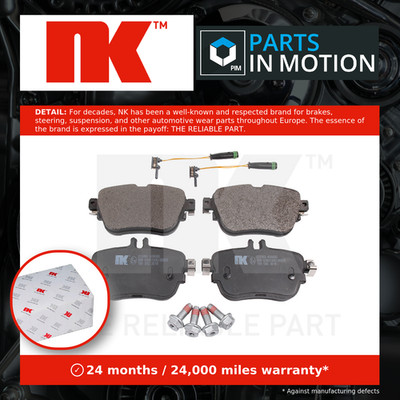 Brake Pads Set fits MERCEDES E300EQ 2.0 Rear 2019 on NK 0004206000 0004209203