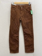 NWT Gap Pants Youth 8 Brown Corduroy 90s Original Straight Leg Adjustable Waist