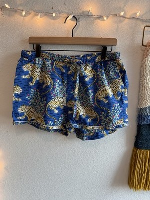 Printfresh Shorts Women s Size Medium Bagheera Pajama Relaxed Leopard Stretch