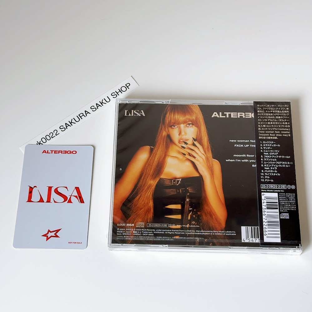BLACKPINK LISA Alter Ego CD Japan Edition Solo Debut Album BLACKPINK LISA Alter Ego CD Japan Edition Solo Debut Album