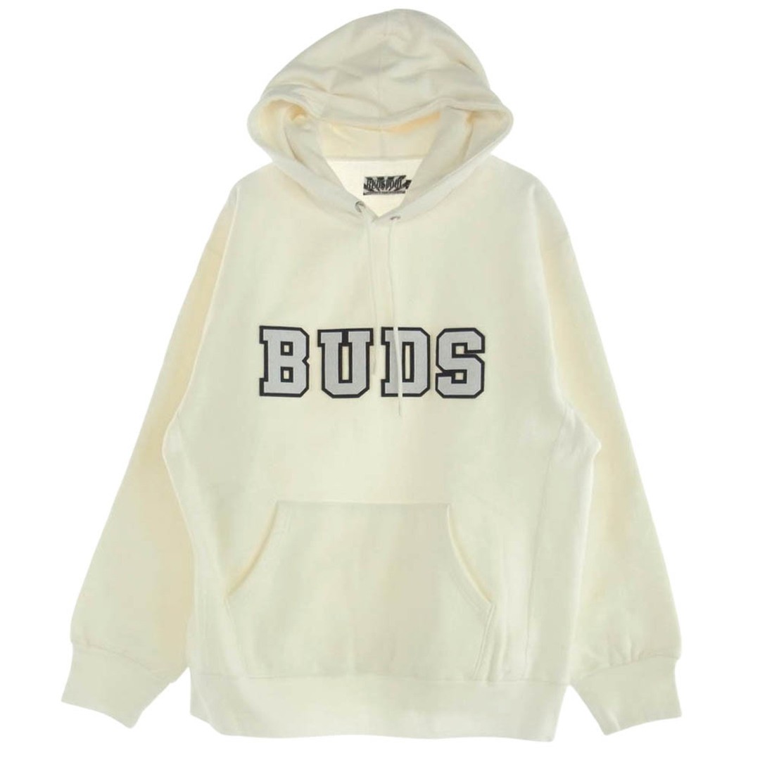 トップス BUDS HEAVY WEIGHT SWEAT SHIRT BUDSPOOL HEAVY BUDS WEIGHT HOODED SWEAT LOGO PRINT PULLOVER