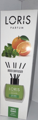 Loris Reed Diffuser Mint & Orange Scent Liquid Green for Adults