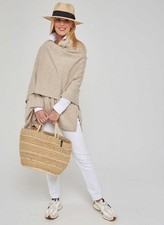 CASHMERE CREAM SCARF Thick Shawl Travel Wrap Handmade Natural Cashmere Cozy Warm
