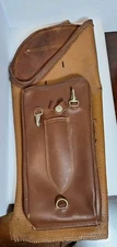 VINTAGE Cravotta Brothers BLACK HAWK LEATHER Back ARROW QUIVER (In Rough Shape)
