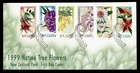 DR WHO 1999 NEW ZEALAND FDC NATIVE TREE FLOWER COMBO $1.80 M69615