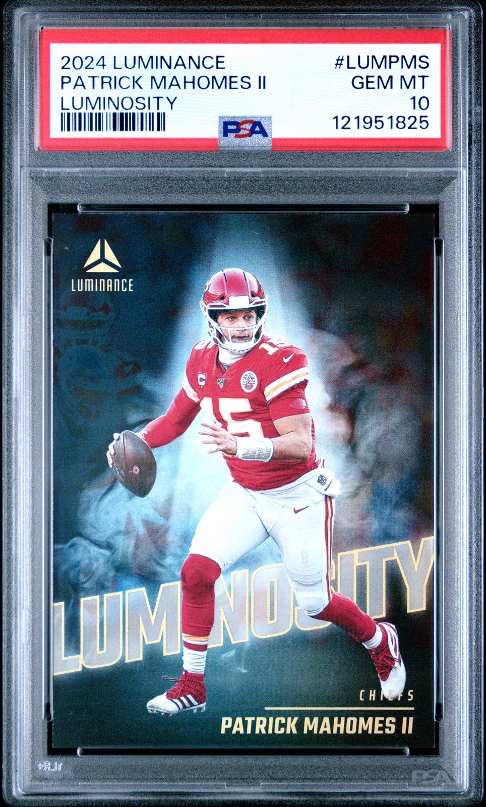 2024 PANINI LUMINANCE LUMINOSITY #LUMPMS PATRICK MAHOMES II PSA 10