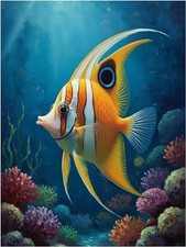 Tile Mural Tropical Fish Coral Reef Underwater Kitchen Bathroom Wall Backsplash