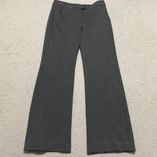 Talbots Womens Dress Pants sz 0P Gray Wide Leg Office Business Petite Mid Rise