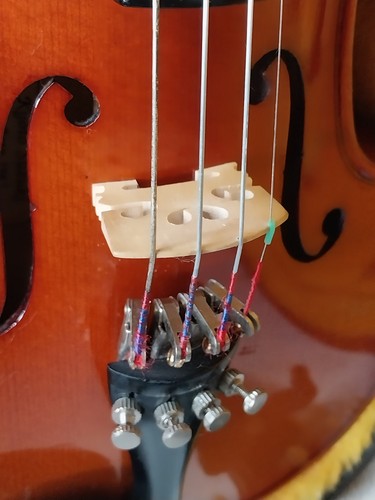 Kyoto Suzuki ☆ 1/8 Scale 17" Vintage Violine ~ Korea 1987 mit Koffer, Bogen & Pitch Pipes - Bild 21 von 24
