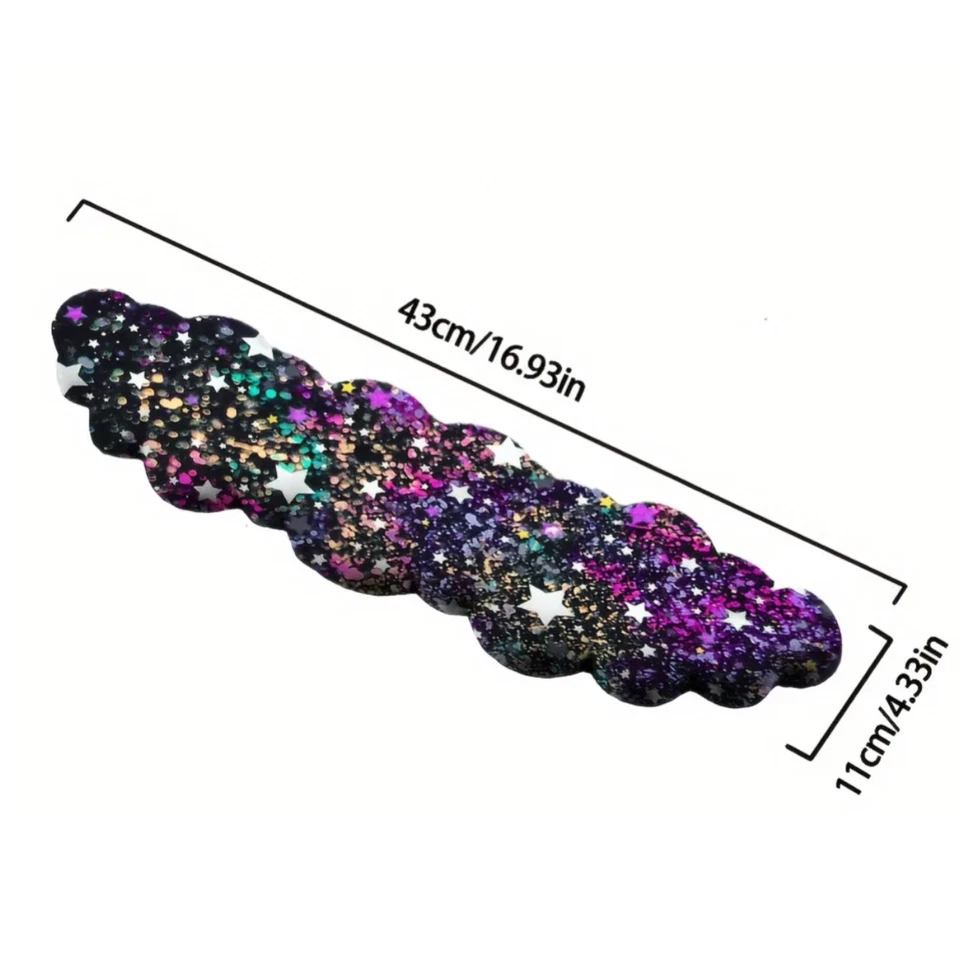 Keyboard Wrist Rest Support Pad, Galaxy Stars In Cloud Shape, Ergonomic And Cute - Image 3 of 4