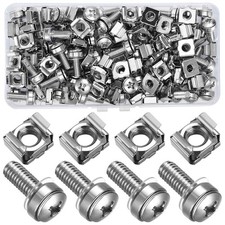 110 Pcs/55 Set Rack Mount Screws and Cage Nuts for Server Cabinet Cage Nuts ...
