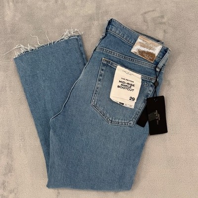 Rag & Bone Peyton Jeans Womens 29 Mid Rise Ankle Bootcut Benson Wash Strech NEW