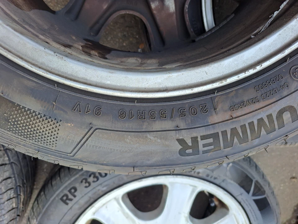 Volvo S60 1 Satz Alufelgen mit Sommerreifen 205/55R16 Dot 0625/5023 - Bild 4 von 4