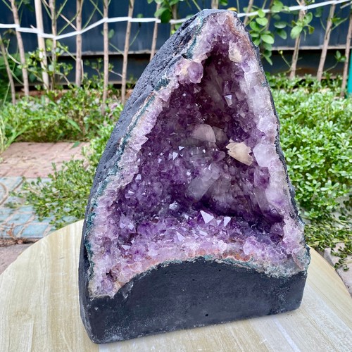 19.92LB Natural Amethyst Geode Quartz Crystal Cluster Cathedral Energy healing - Picture 5 of 16
