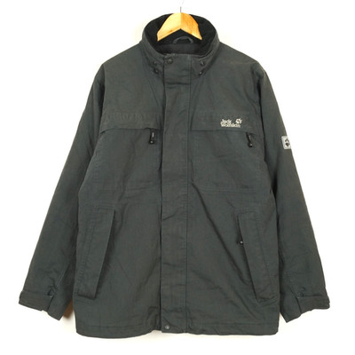 JACK WOLFSKIN TEXAPORE Men's Jacket Size L Gry Full Zip Insulated Pockets