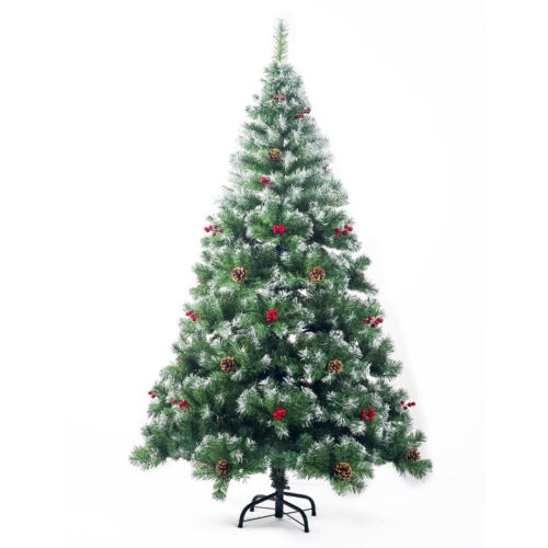 Árbol de Navidad artificial 120 150 180 210 cm abeto árbol de Navidad árbol nieve - Imagen 1 de 6