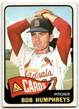 1965 Topps Bob Humphreys Baseball Cards #154