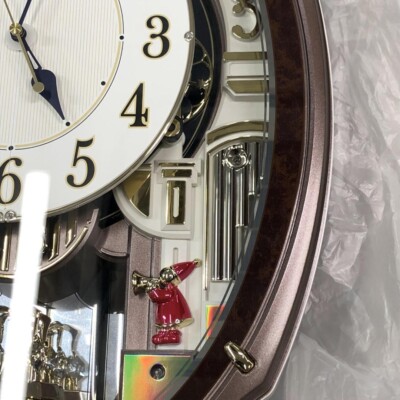 Rhythm Small World Aldi Analog Wall Clock Karakuri Gimmick Radio