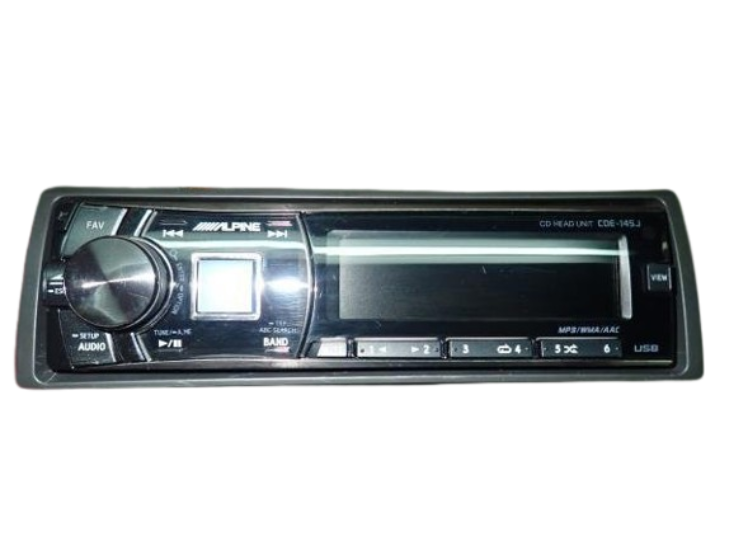 Alpine CDE-145J CD player car stereo with high sound quality Good