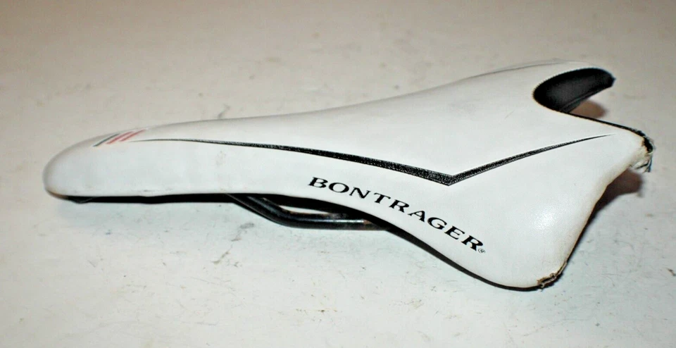 Sillín de bicicleta de carretera Bontrager de colección 275/145 mm blanco MTB Touring híbrido remitente de EE. UU. Foto 4 de 4