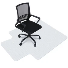 3mm PVC Home Office Desk Chair Mat for Hard Floor Protection with Lip for Carpet