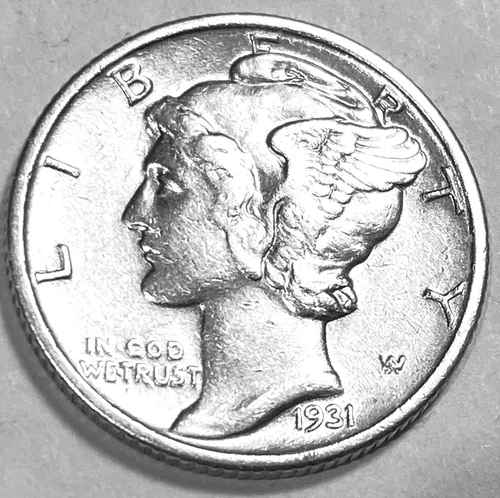 1931 S Mercury Dime Free Shipping Sharp Bu +