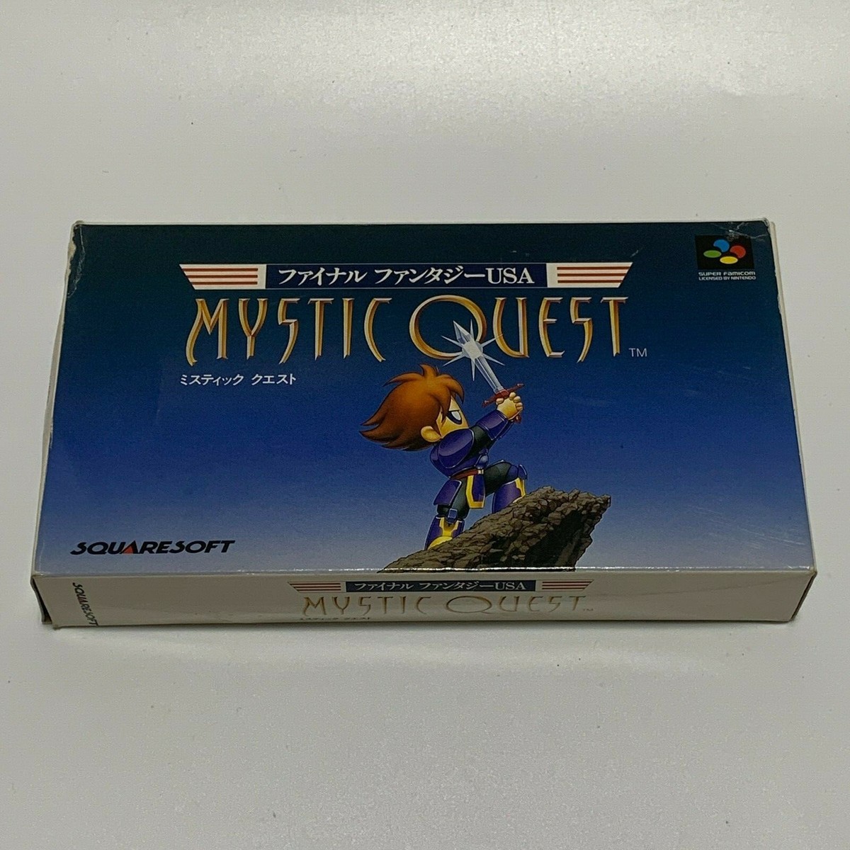 Final Fantasy USA Mystic Quest Nintendo Super Famicom SNES Boxed 