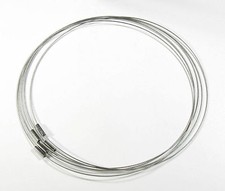 1 Halsreif 1mm Edelstahl Collier mit Drehverschluss Halskette Halsband Schmuck