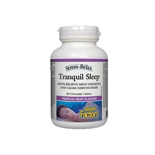 Natural Factors Stress-Relax Tranquil Sleep, 60 Chewable Tablets