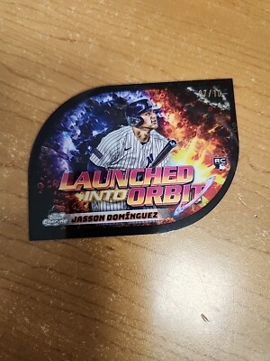 2024 Topps CosmicJasson Dominguez Launched Into Orbit Black Eclipse RC 7/10 SSP