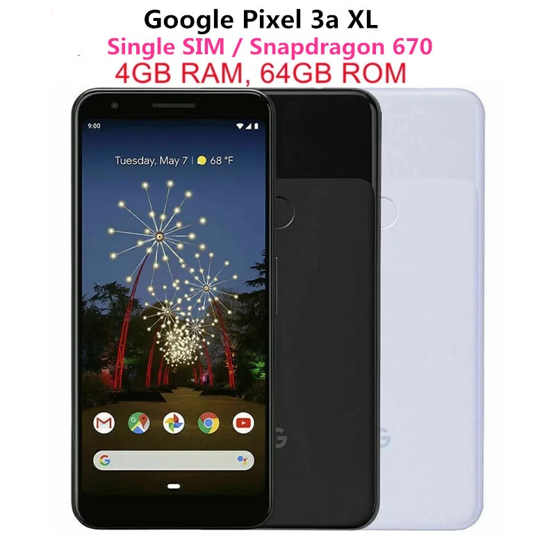 Google Pixel 3a XL 64GB + 4GB 12 МП 4G разблокированный оригинальный смартфон новый запечатанный - Изображение 2 из 4