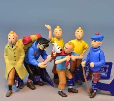 6pc/Set The Adventures Of Tintin Figure Toys Cartoon Collection