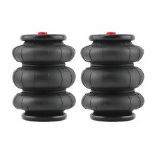 Universal Heavy Duty 2600 Lb Single Port Air Spring Suspension Triple Bellow Bag Universal Heavy Duty 2600 Lb Single Port Air Spring Suspension Triple Bellow Bag