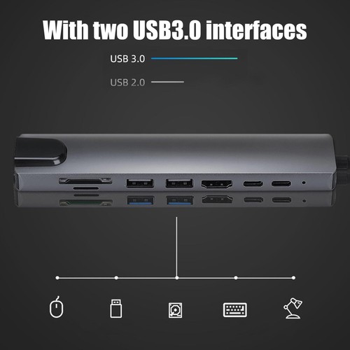 Docking Station Dual Monitor Komfort Usb C Docking Station 8 In 1 BHC - Bild 7 von 22